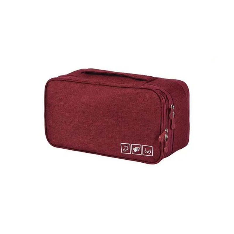 pochette sous vêtement voyage - Rouge