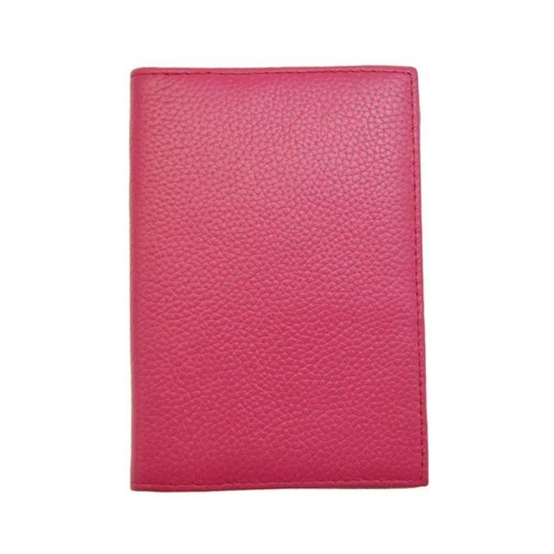 protège passeport cuir - Fushia