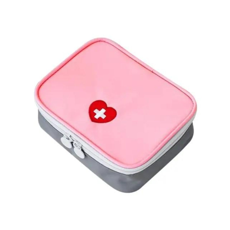 trousse de médicaments de voyage pharmacie - Rose