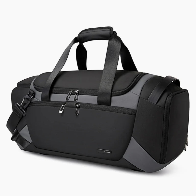 Sac De Voyage Homme Sport gros plan fermeture zippée - Noir