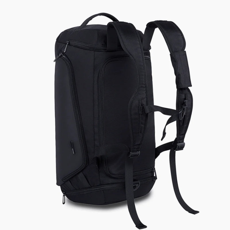 Sac De Voyage De Luxe Homme gros plan fermeture zippée - Gris - Noir