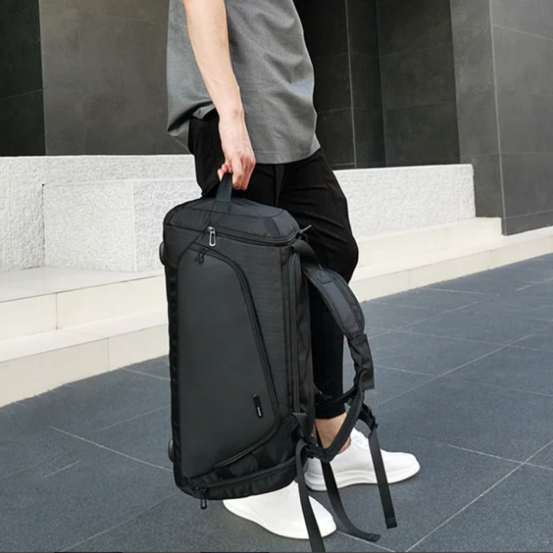 Sac De Voyage De Luxe Homme portée à la main - Gris - Noir