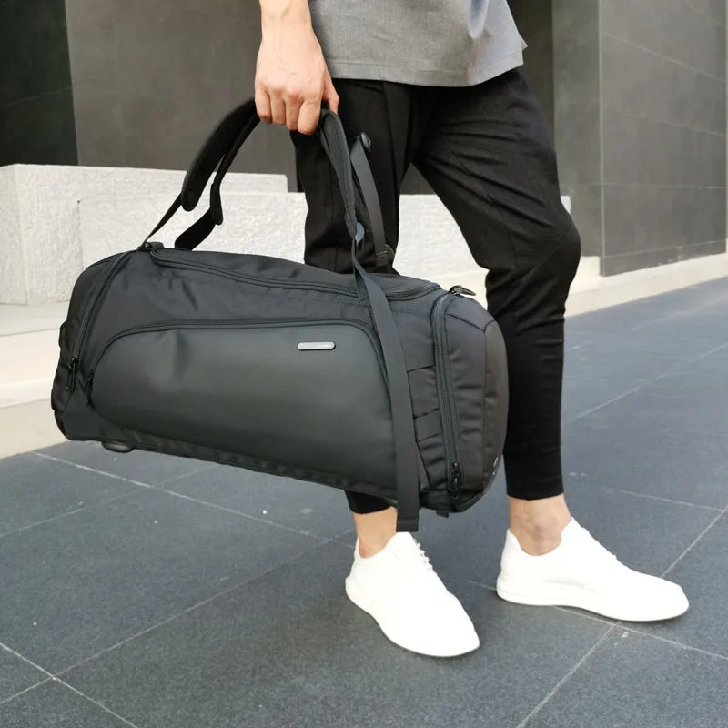 Sac De Voyage De Luxe Homme portée à la main - Gris - Noir