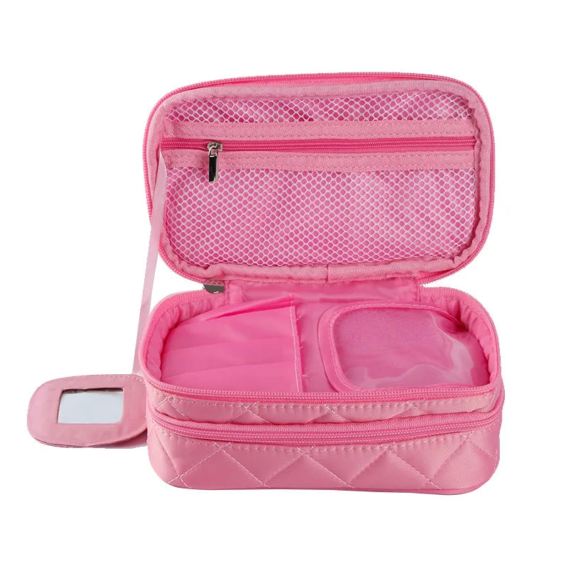 trousse de toilette cosmétiques - Noir - Rose - Fuchsia