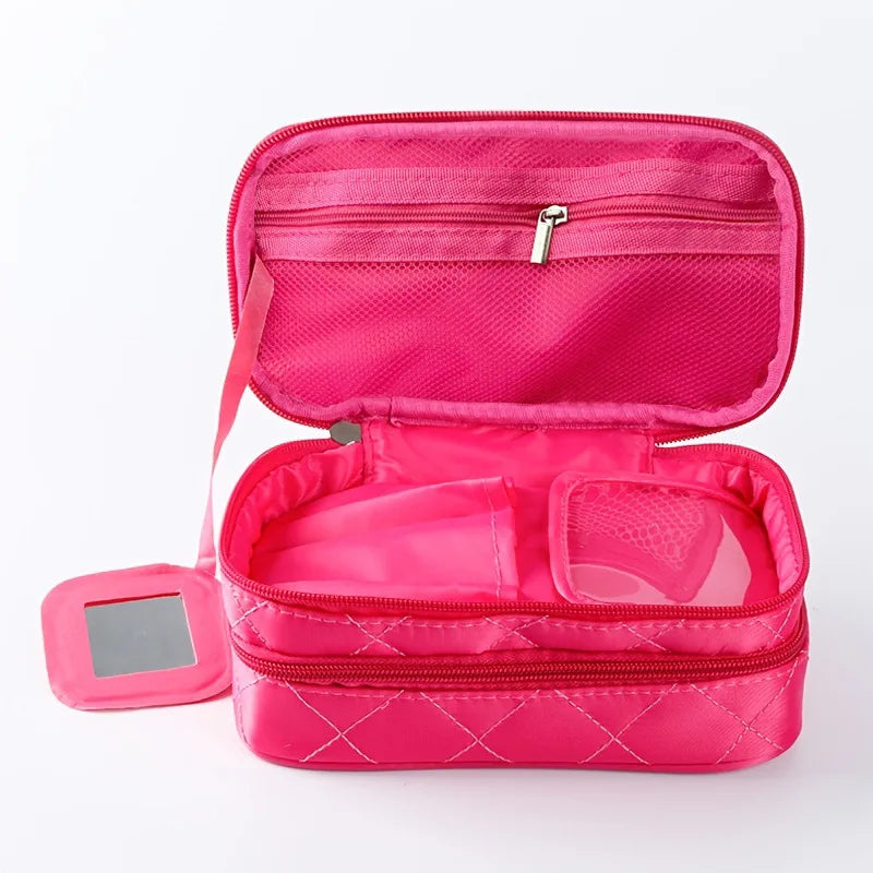 trousse de toilette cosmétiques - Noir - Rose - Fuchsia