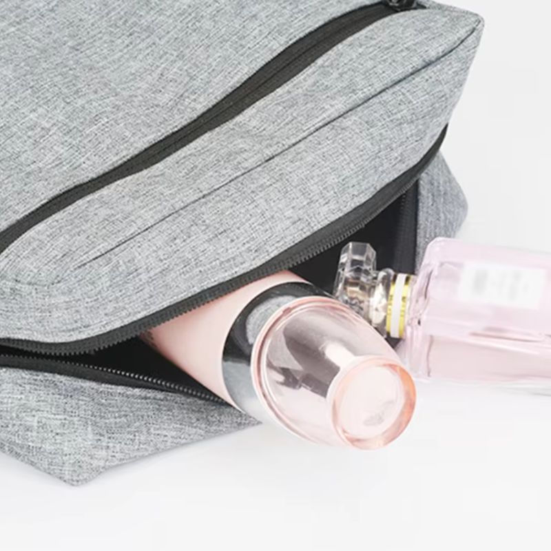 trousse de toilette personnalisée prénom - Noir - Gris - Bleu