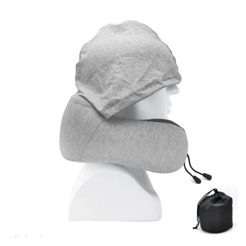 coussin pour voyage en transport - Gris Clair
