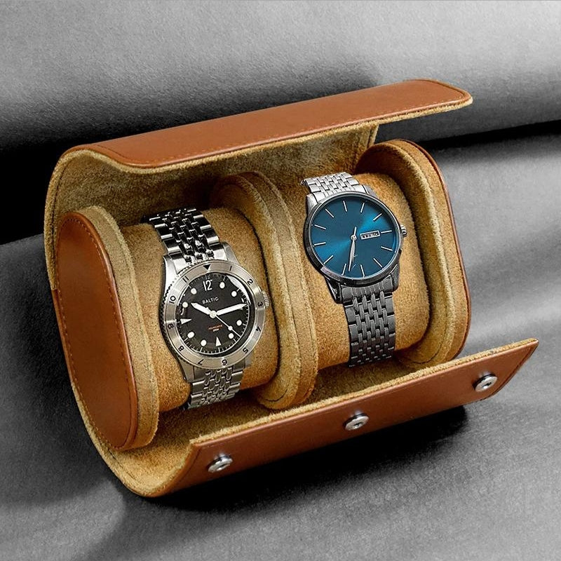 boite a montre homme - Noir - Marron