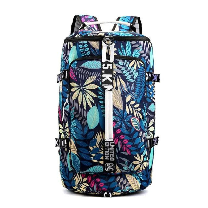 grand sac a dos voyage - Bleu feuille d'érable