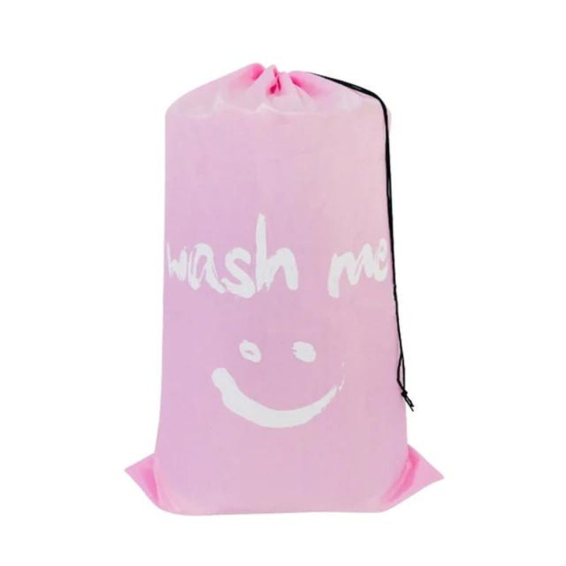 sac pour linge sale voyage - Rose