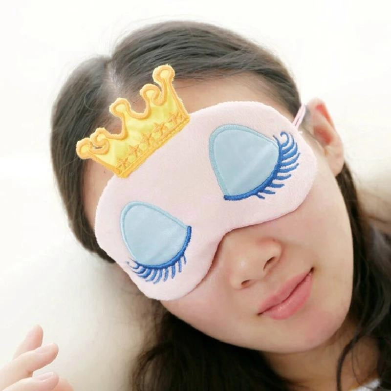 masque de sommeil fille - Bleu - Rose