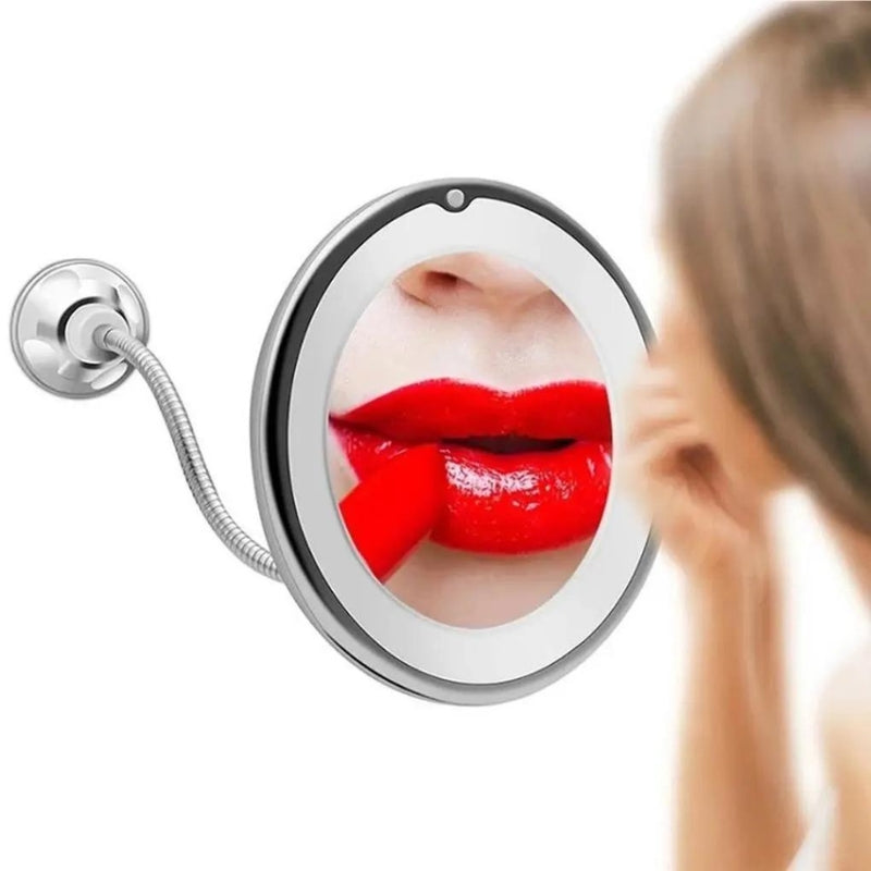 miroir salle de bain grossissant lumineux mural - Miroir Flexible - Miroir Ventouse