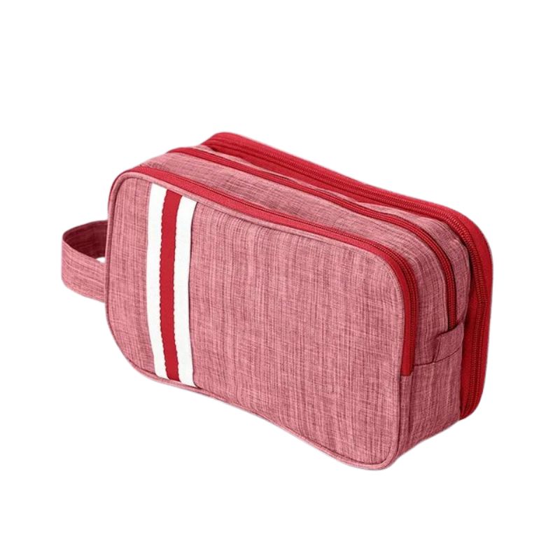 trousse de toilette de voyage pour homme - Rouge