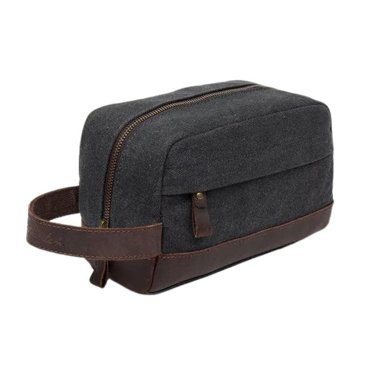 trousse de toilette homme complète - Noir - Vert - Bleu - Marron Café