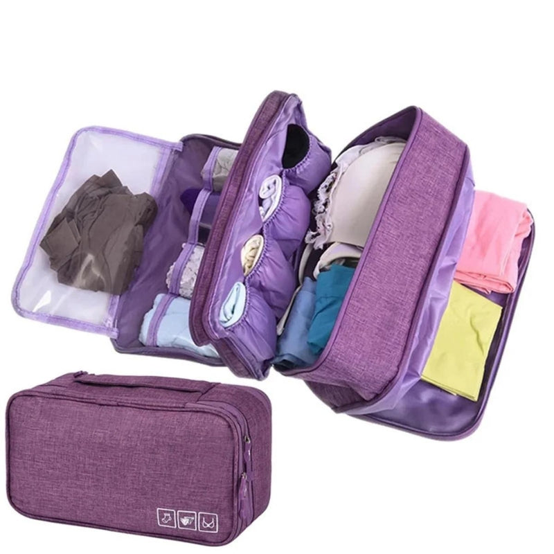 pochette de sous vetement - Rouge - Gris - Noir - Violet - Bleu - Bleu Marine