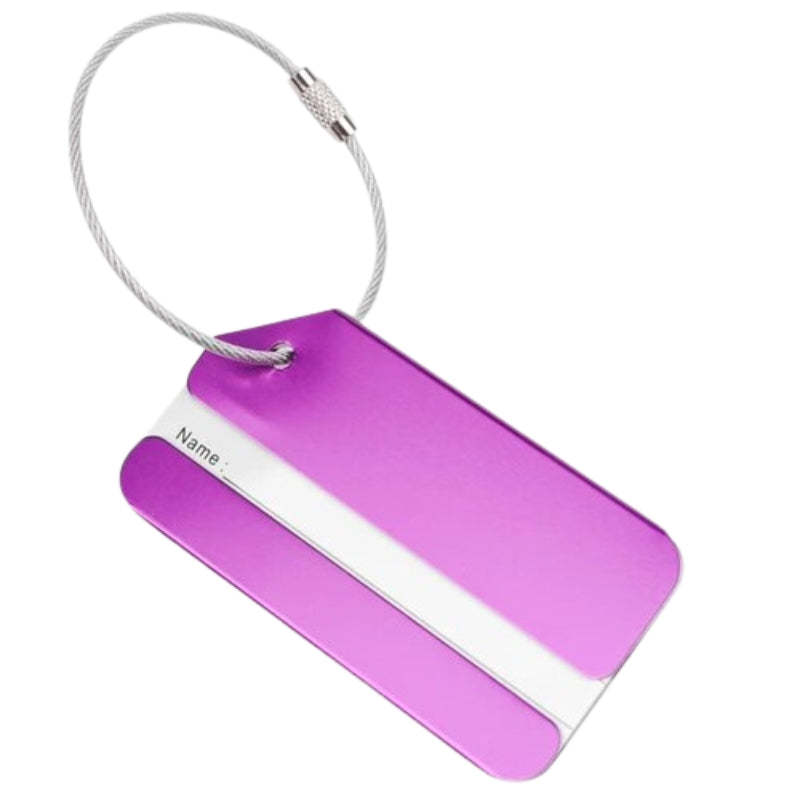 porte étiquettes bagages - Violet