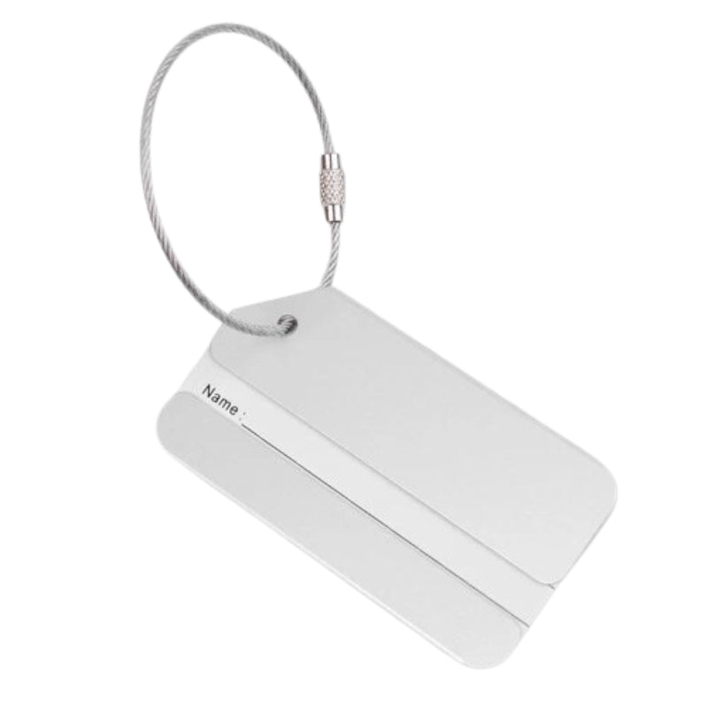 etiquette porte bagage - Argent
