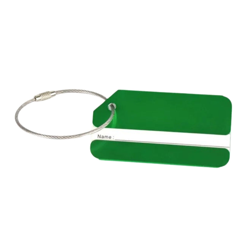 porte etiquette valise avion - Vert