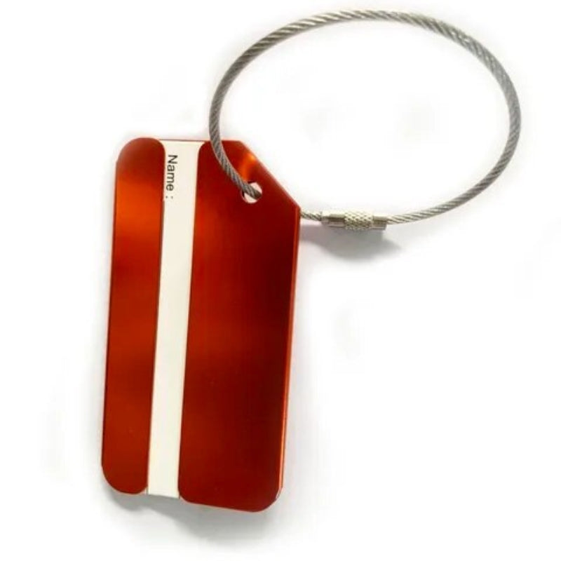 porte étiquette pour valise - Rouge