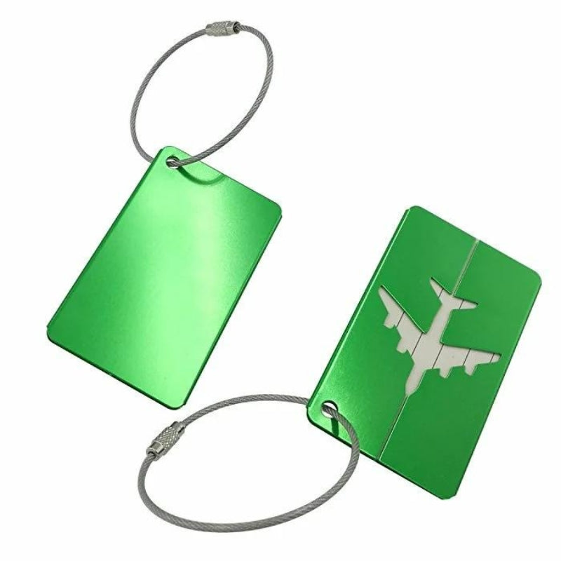 support etiquette valise - Bleu - Noir - Vert - Jaune - Rose - Rouge - Argent - Marron - Violet - Noir avec Motif Avion - Bleu avec Motif Avion - Jaune avec Motif Avion - Argent avec Motif Avion - Marron avec Motif Avion - Rouge avec Motif Avion - Violet avec Motif Avion
