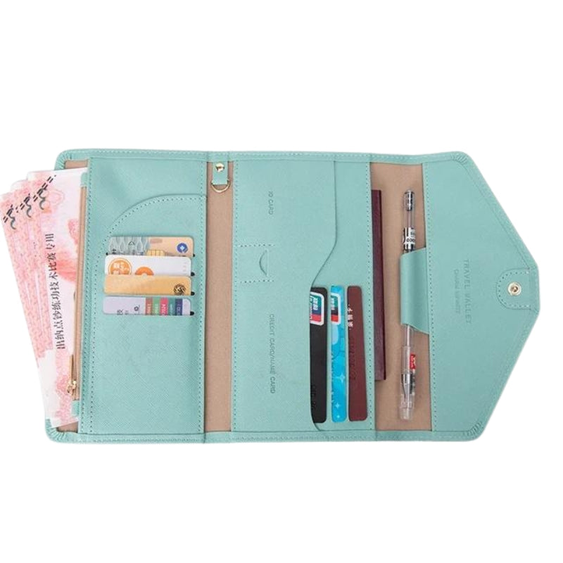 porte-monnaie femme - Bleu Ciel