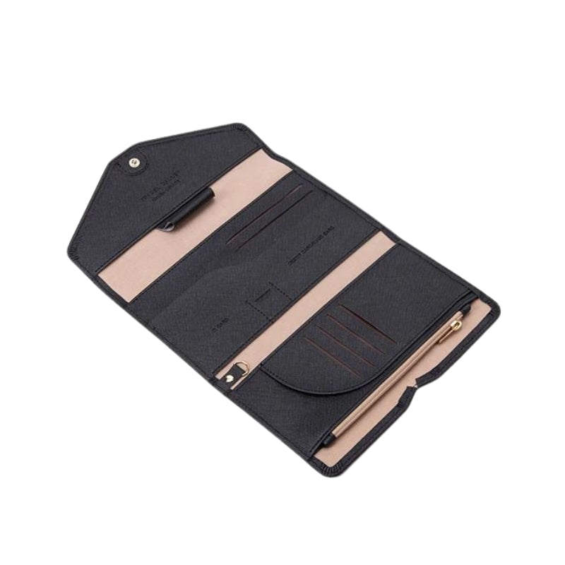 portefeuille femme voyage - Vert - Rose - Rouge - Noir - Marron - Bleu Ciel - Bleu