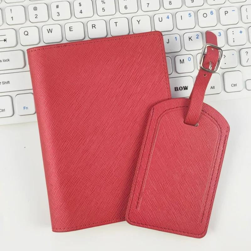 portefeuille voyage passeport - Marron - Noir - Bleu - Rouge - Gris