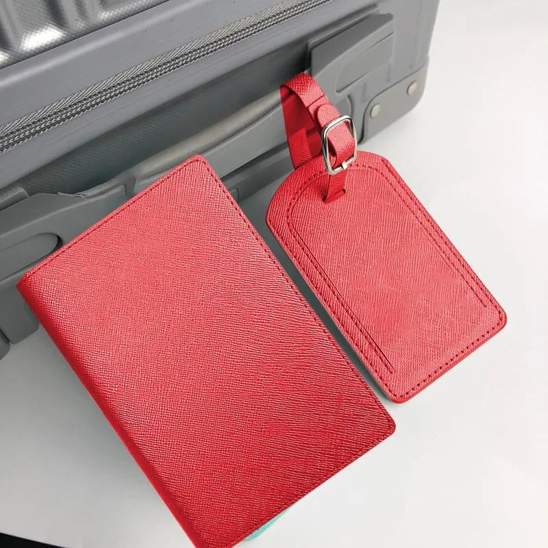 portefeuille pour voyage en cuir - Marron - Noir - Bleu - Rouge - Gris