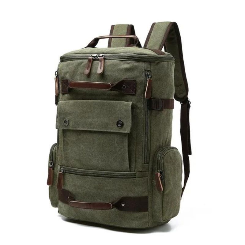 sac à dos de voyage vintage - Vert