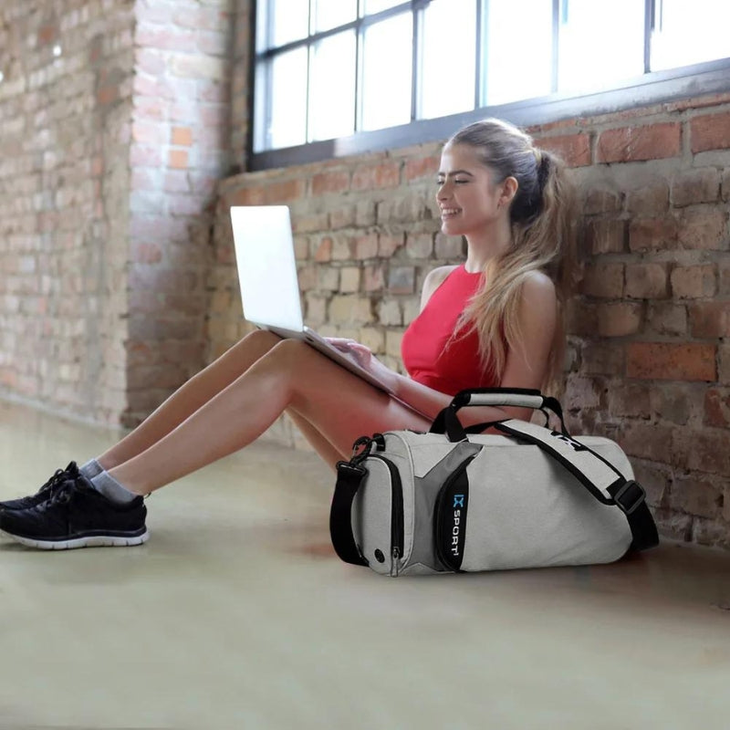 bagage cabine sac de sport - Gris clair - Gris foncé - Noir - Bleu