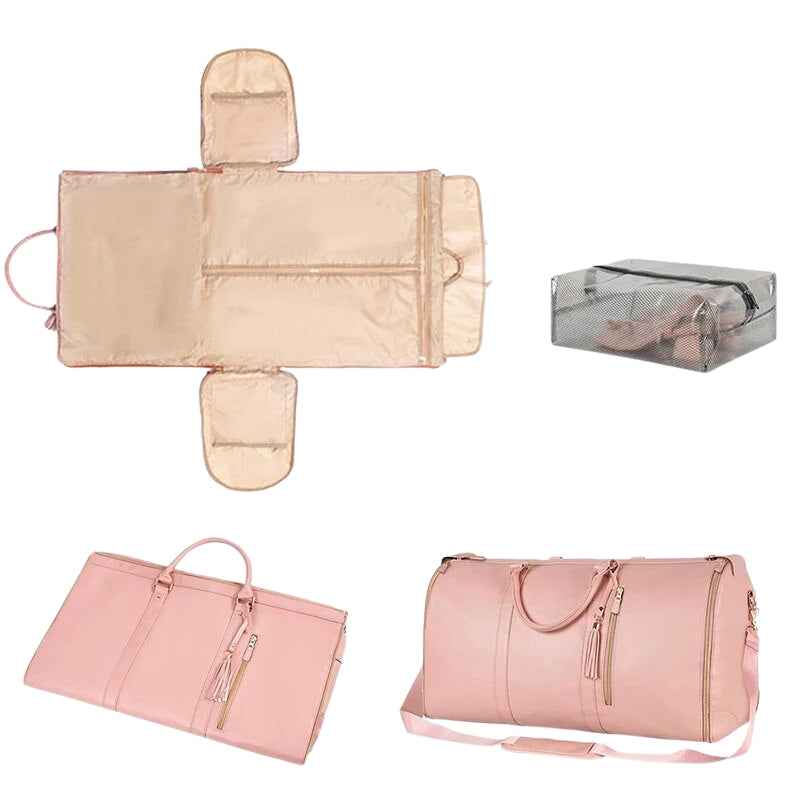 sac de voyage femme luxe - Beige - Noir - Rose