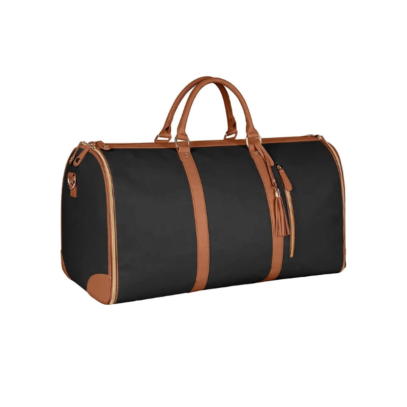 sac de voyage en cuir - Noir