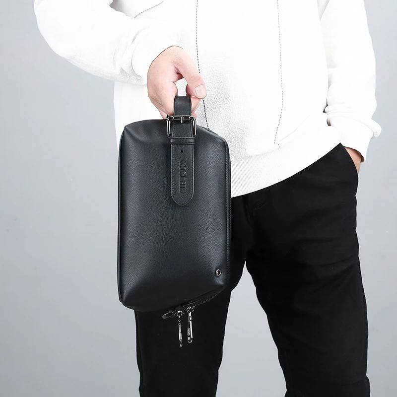 sac de toilette - Noir - Marron