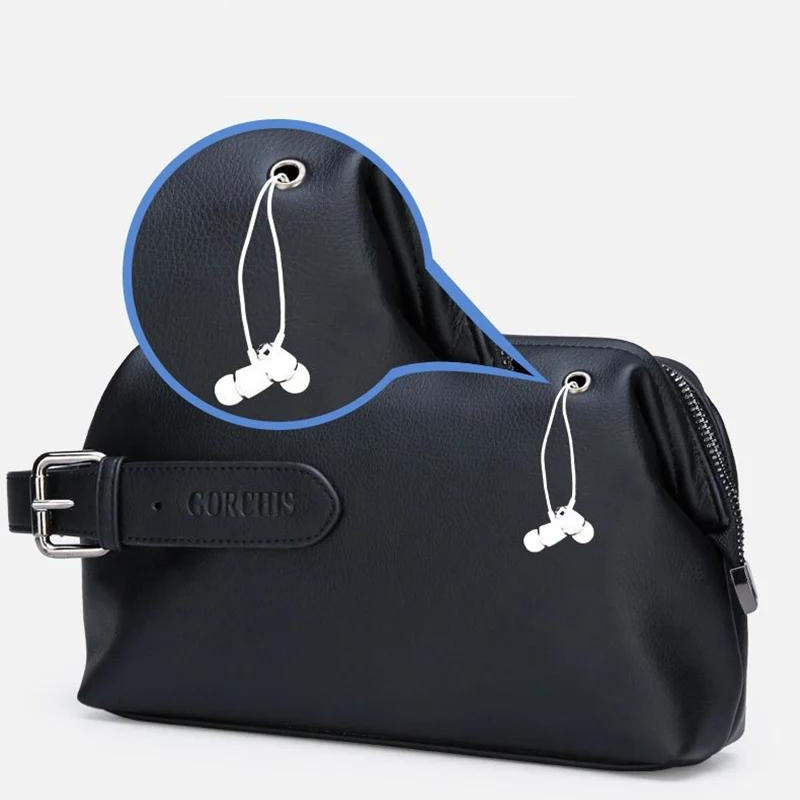 trousse de toilette avion - Noir - Marron