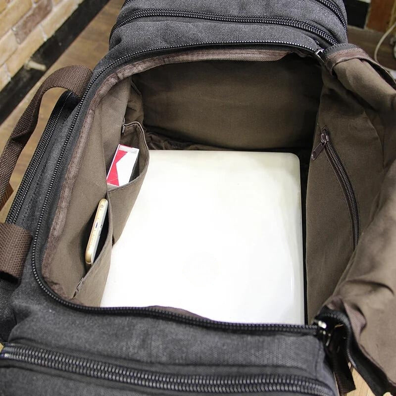 sac de voyage homme - Marron café - Vert - Noir - Gris Foncé - Beige