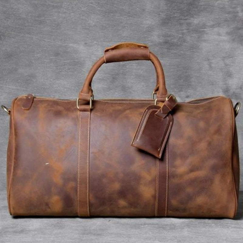 Sac pour Homme en Cuir - Marron - Modèle 5