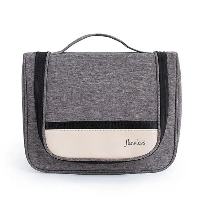 trousse de toilette avec crochet de suspension - Gris