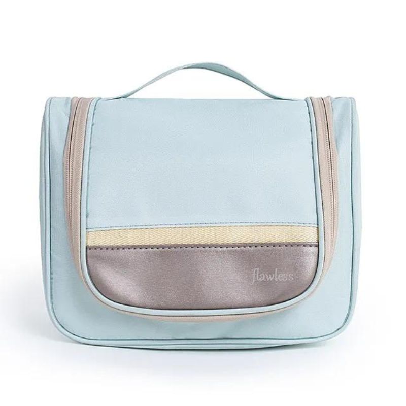 trousse de toilette femme avec crochet - Bleu Ciel