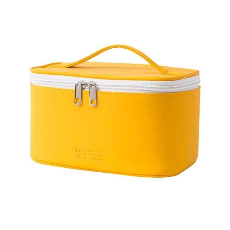 trousse de toilette maquillage - Jaune