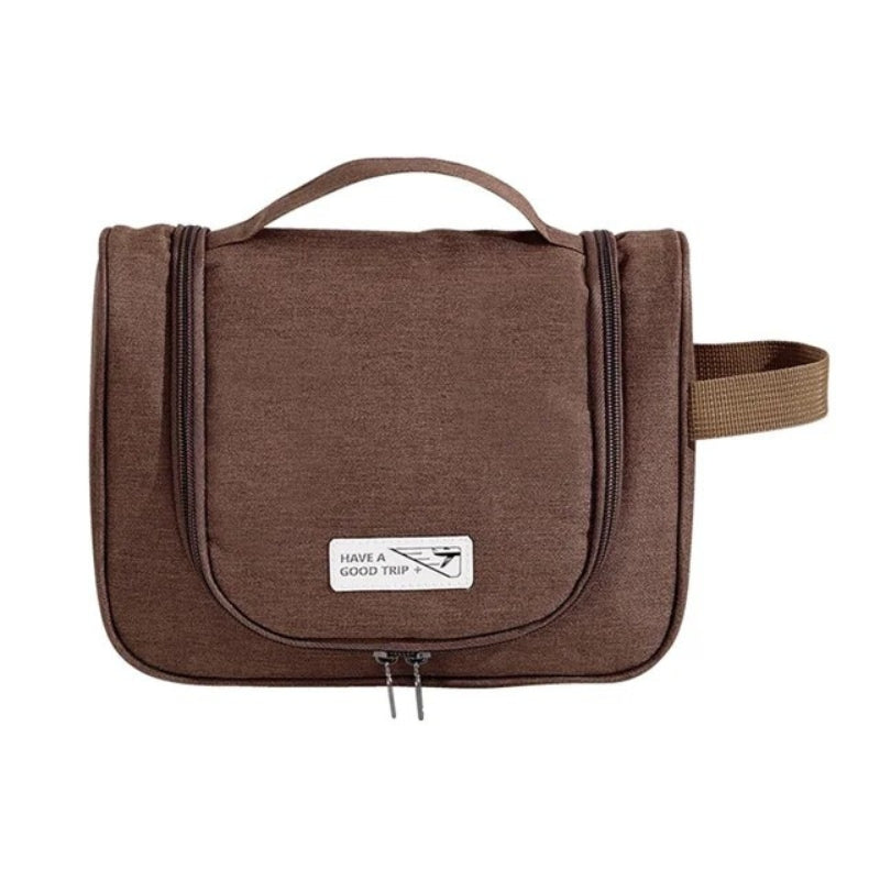 trousse de toilette pour voyage en avion - Marron