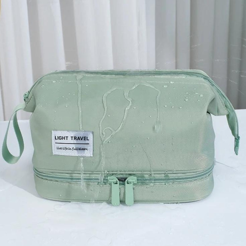grande trousse de toilette femme luxe - Bleu - Noir - Vert