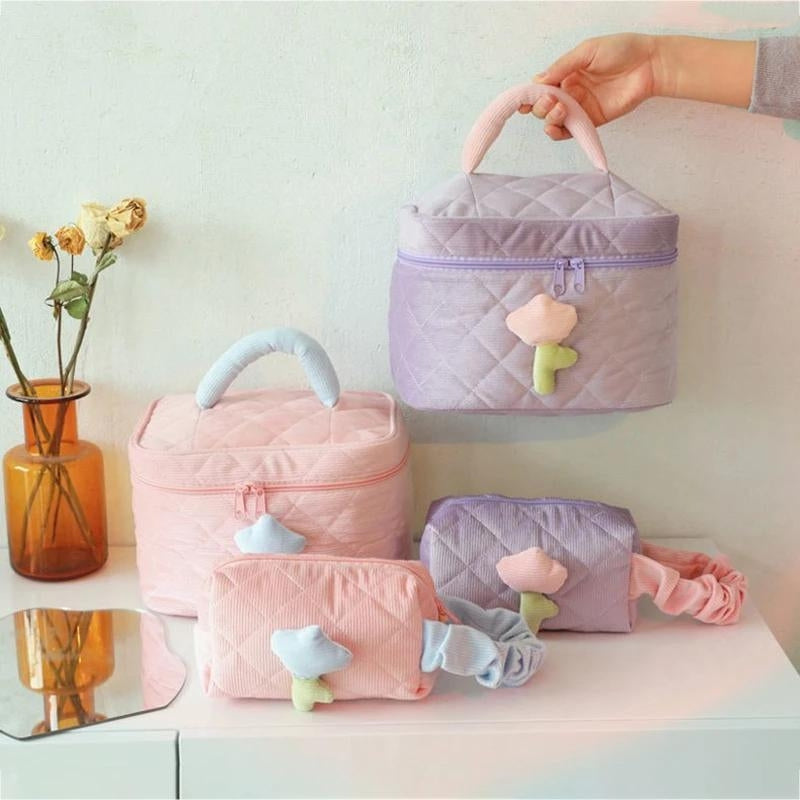 vanity trousse de toilette pour femme - Beige - Bleu - Rose - Violet
