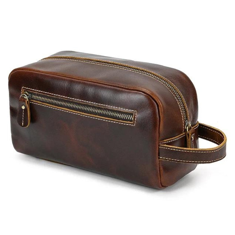 trousse homme - Marron - Marron Foncé - Marron Clair - Noir