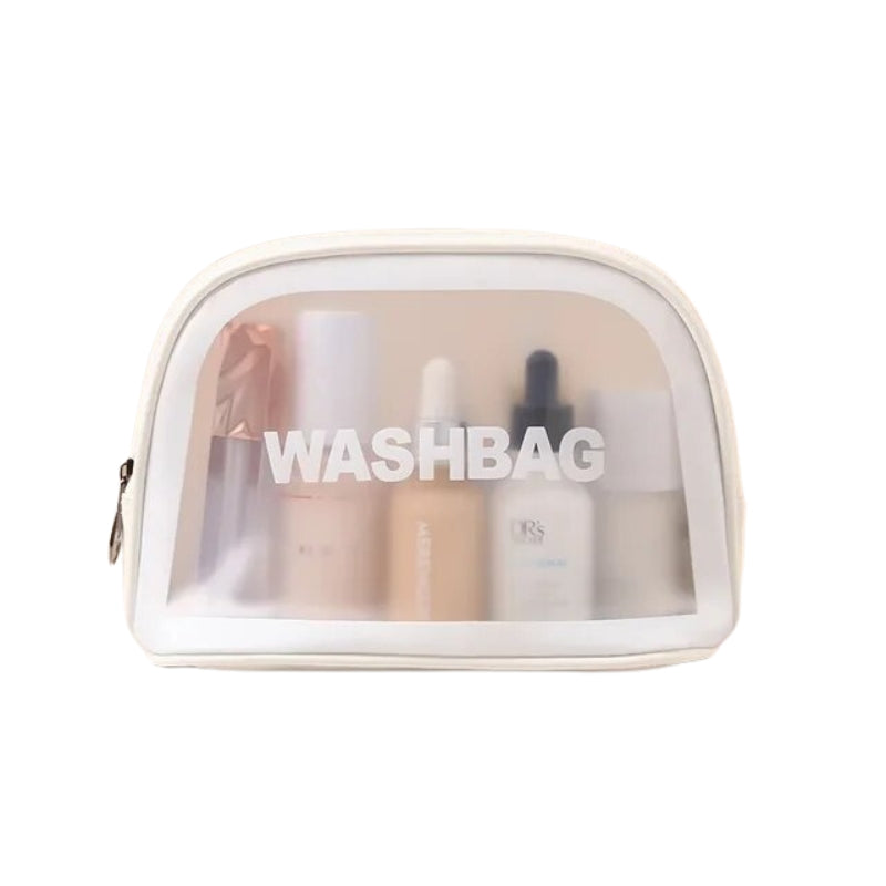 trousse de toilette femme transparente - Blanc - S