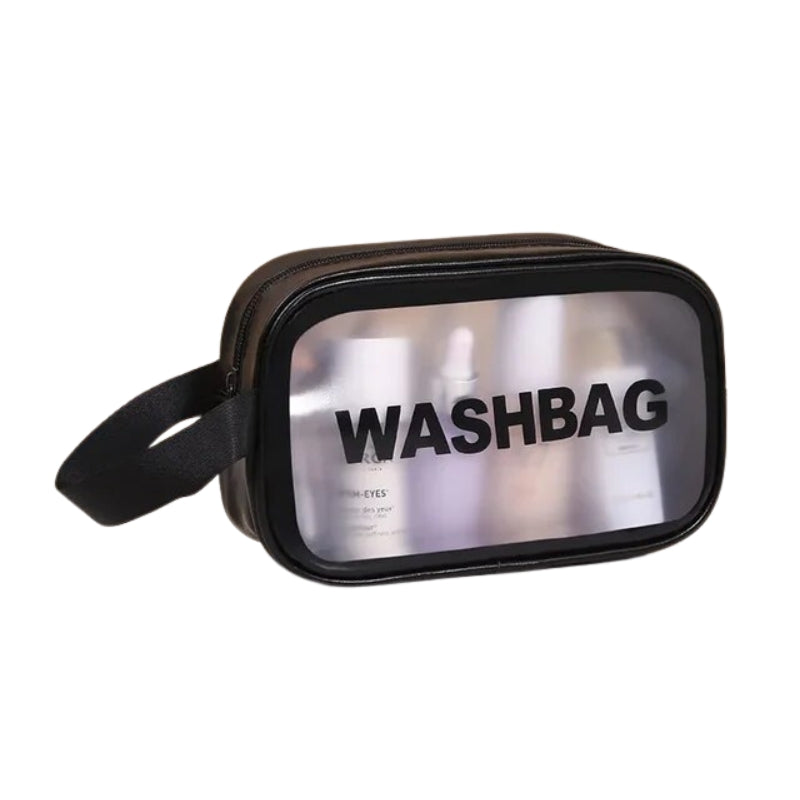 kit trousse de toilette transparente - Noir - M