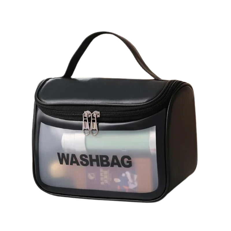trousse toilette plastique transparent - Noir - XL