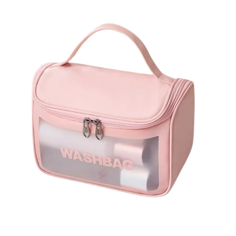 trousse transparente avion - Rose - XL