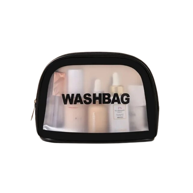 trousse de toilette transparente avion - Noir - S