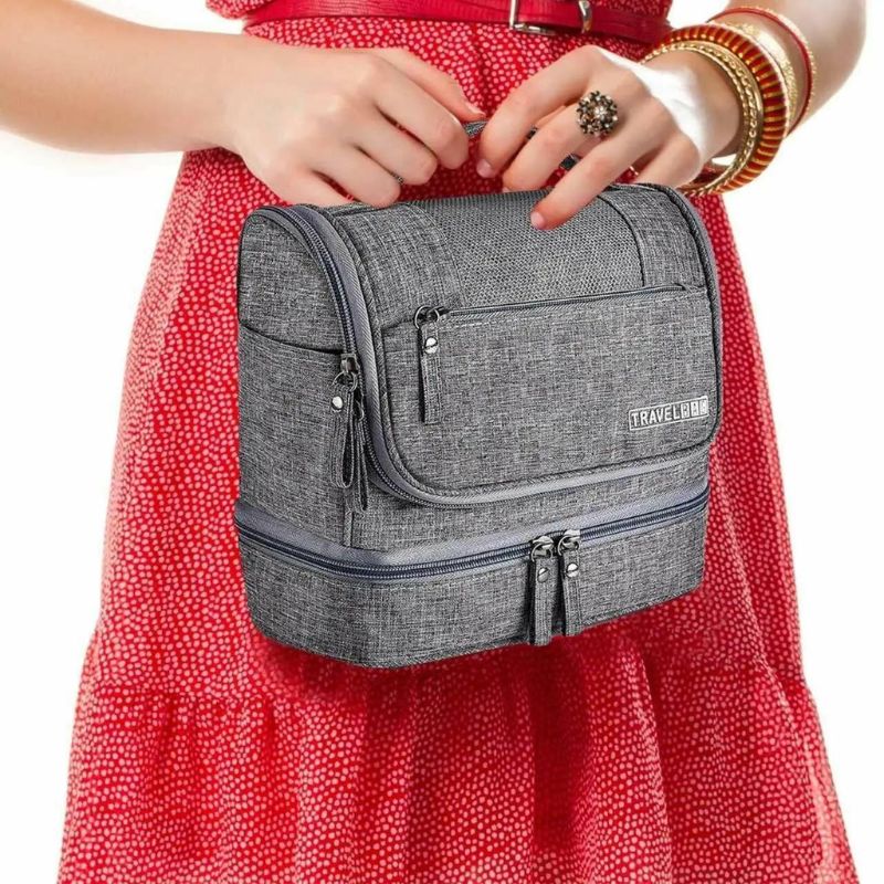 trousse de toilette homme voyage - Noir - Gris - Rouge - Bleu