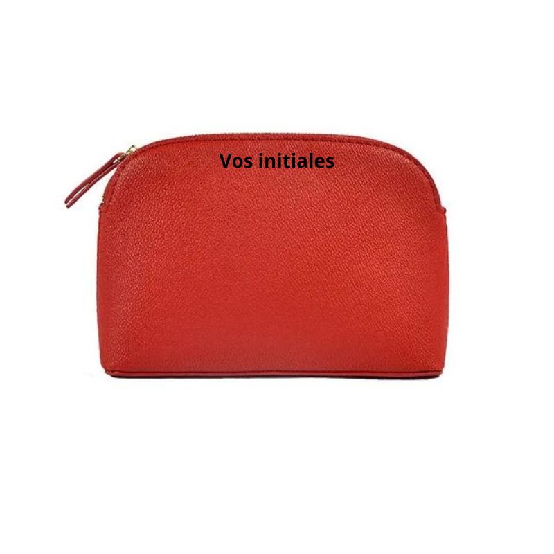 trousse de toilette à personnaliser - Rouge - Modèle 1